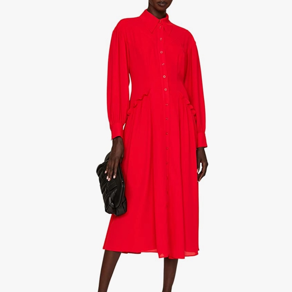 Saunders Collective RTR Design Collective Flowing Button Front Dress